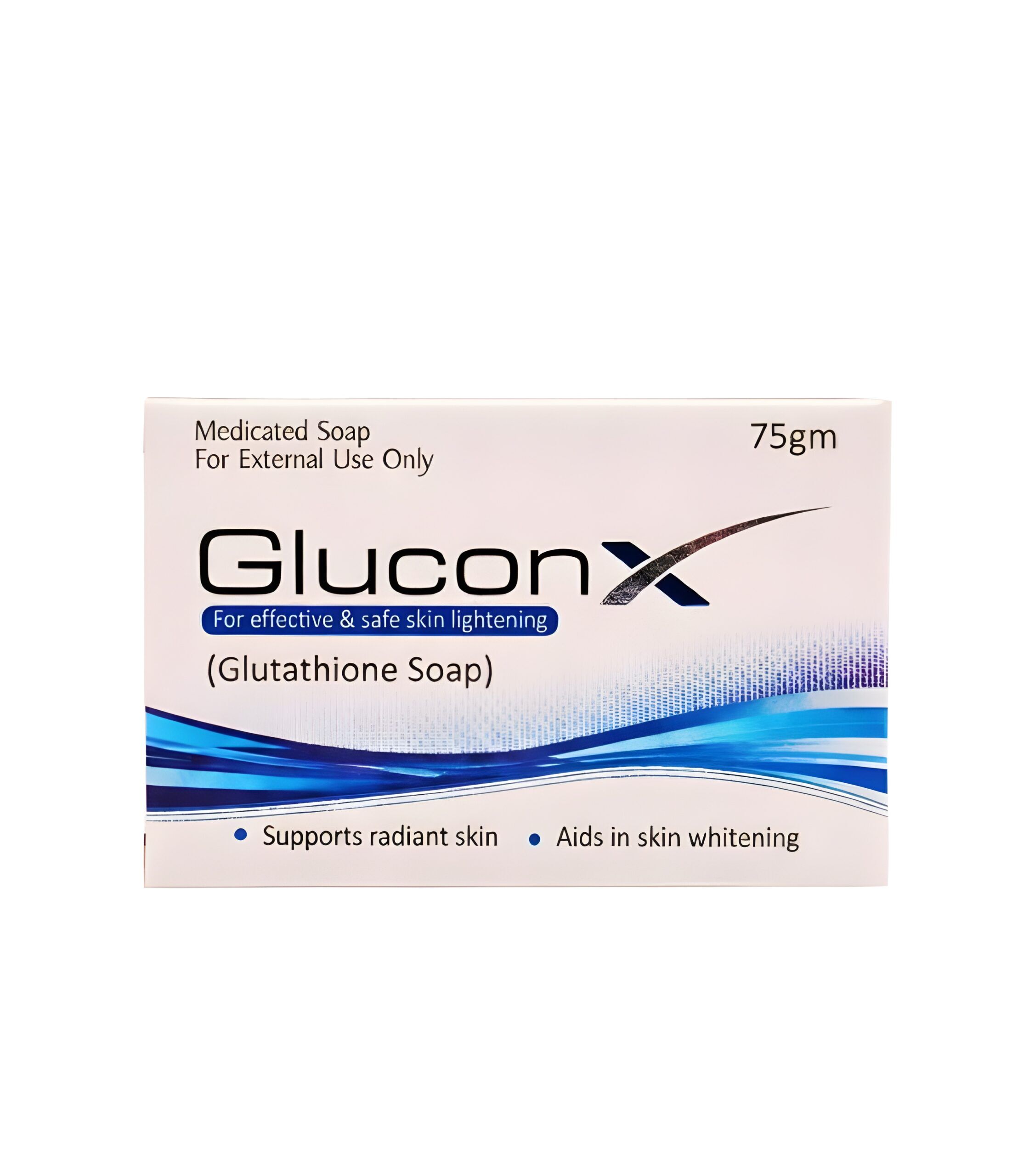 GluconX Glutathione Skin Lightening Soap 75gm - Ark Laboratories GluconX: Glutathione Skin Lightening Soap