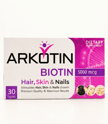 Arkotin 5000mcg Biotin supplement for hair and skin